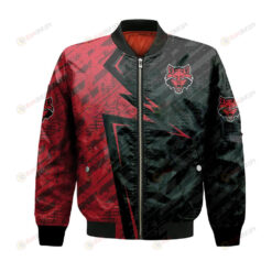 Arkansas State Red Wolves Bomber Jacket 3D Printed Abstract Pattern Sport