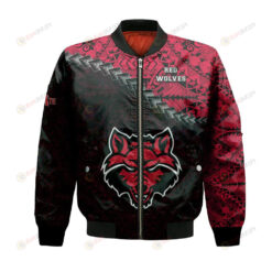 Arkansas State Red Wolves Bomber Jacket 3D Printed Grunge Polynesian Tattoo