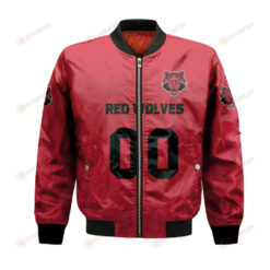 Arkansas State Red Wolves Bomber Jacket 3D Printed Team Logo Custom Text And Number