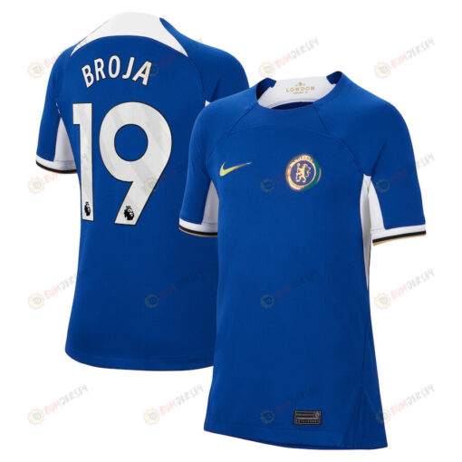 Armando Broja 19 Chelsea 2023/24 Home YOUTH Jersey - Blue