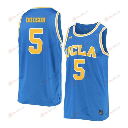 Armani Dodson 5 UCLA Bruins Retro Elite Basketball Men Jersey - Blue