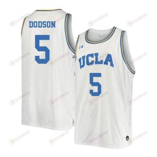 Armani Dodson 5 UCLA Bruins Retro Elite Basketball Men Jersey - White