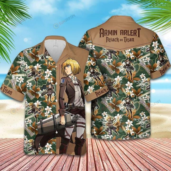 Armin Arlert Attack On Titan Hawaiian Shirt Short Sleeve