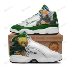 Armin Arlert Shoes Attack On Titan Anime Air Jordan 13 Shoes Sneakers