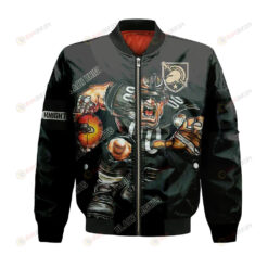 Army Black Knights Bomber Jacket 3D Printed Football