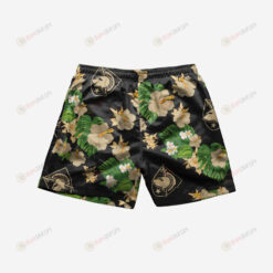 Army Black Knights Floral Hawaiian Men Shorts Swim Trunks - Print Shorts