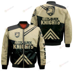 Army Black Knights Football Bomber Jacket 3D Printed - Stripes Cross Shoulders
