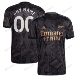 Arsenal 2022/23 Away Player Men Custom Jersey - Black
