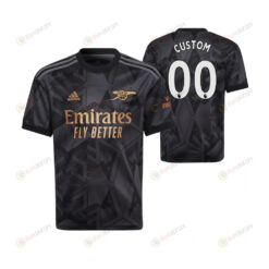 Arsenal 2022/23 Youth Away Jersey Custom 00 - Black