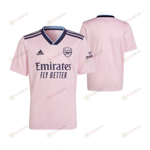 Arsenal 2022/23 Youth Third Jersey - Pink