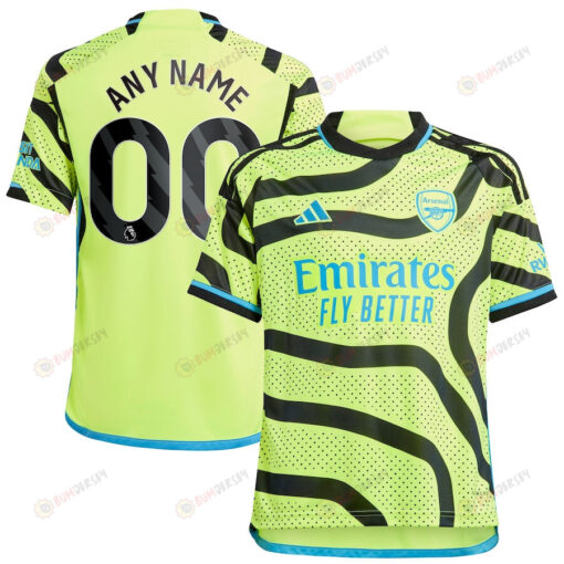 Arsenal 2023/24 Away Custom Youth Jersey - Yellow