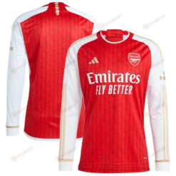 Arsenal 2023/24 Home Men Long Sleeve Jersey - Red