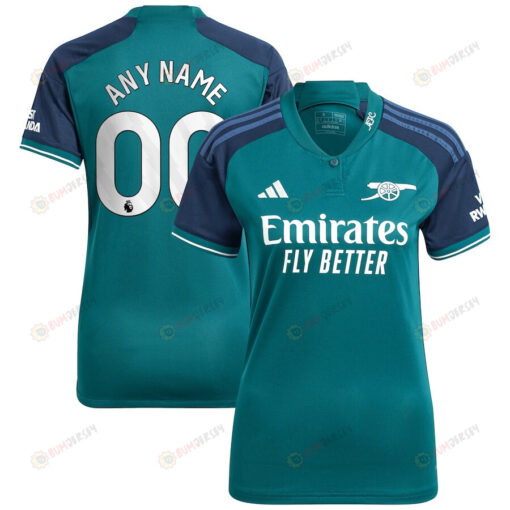 Arsenal 2023/24 Third Custom Women Jersey - Green