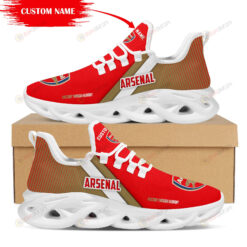 Arsenal Logo Custom Name Pattern 3D Max Soul Sneaker Shoes