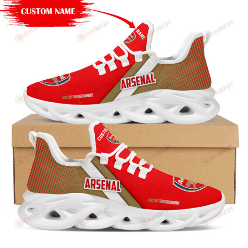 Arsenal Logo Custom Name Pattern 3D Max Soul Sneaker Shoes