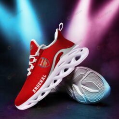 Arsenal Logo Pattern 3D Max Soul Sneaker Shoes In Red