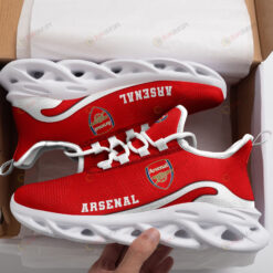 Arsenal Logo Pattern In Red 3D Max Soul Sneaker Shoes