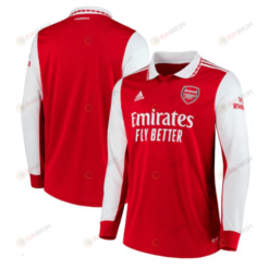Arsenal Long Sleeve Home Jersey 2022-23 - Men Red