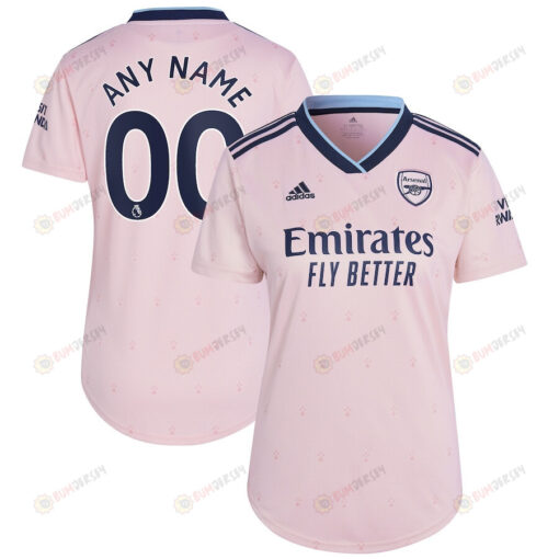 Arsenal Women 2022/23 Third Custom Jersey - Pink