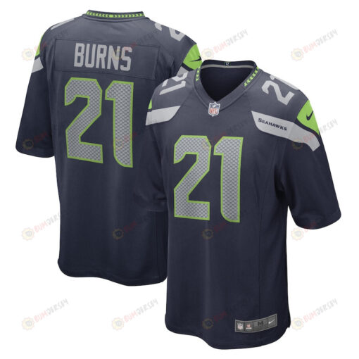 Artie Burns Seattle Seahawks Game Player Jersey - College Navy