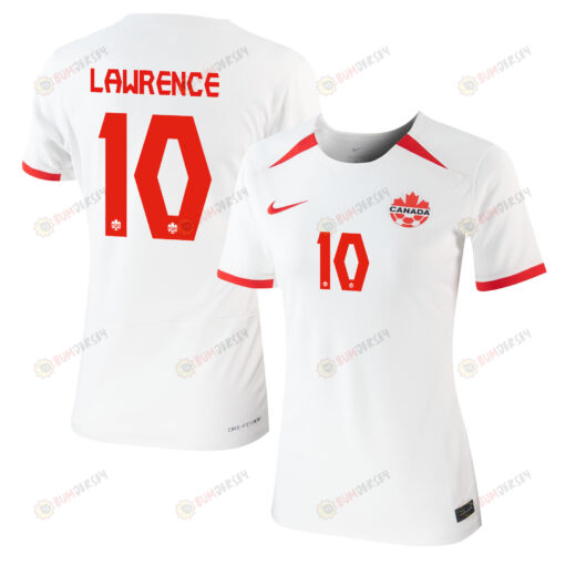 Ashley Lawrence 10 Canada Women's National Team 2023-24 World Cup Away Women Jersey