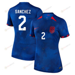 Ashley Sanchez 2 USA Women's National Team 2023-24 World Cup Away Women Jersey