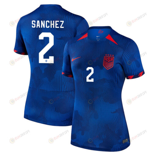 Ashley Sanchez 2 USA Women's National Team 2023-24 World Cup Away Women Jersey