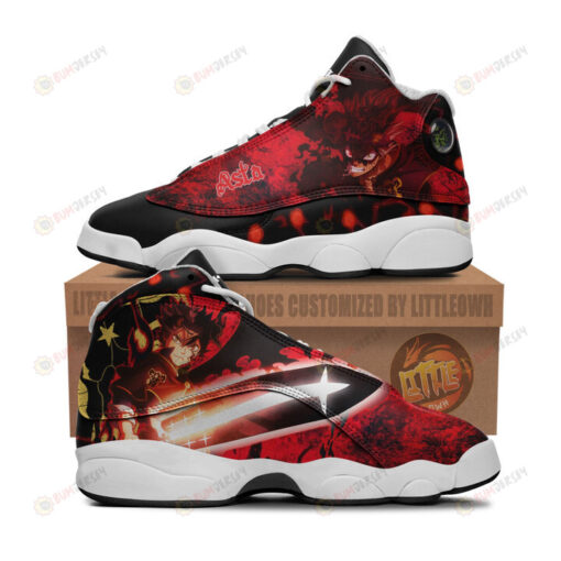 Asta Shoes Black Clover Anime Air Jordan 13 Shoes Sneakers