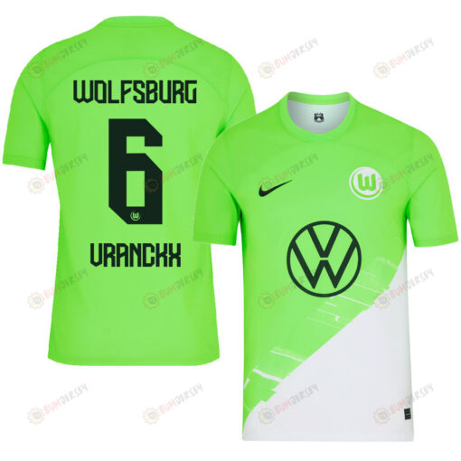 Aster Vranckx 6 VfL Wolfsburg 2023-24 Home Men Jersey - Green