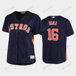 Astros 16 Aledmys Diaz Navy Women's Plus Size Jersey Jersey