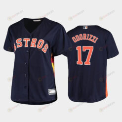 Astros 17 Jake Odorizzi Navy Women's Plus Size Jersey Jersey