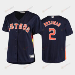 Astros 2 Alex Bregman Navy Women's Plus Size Jersey Jersey