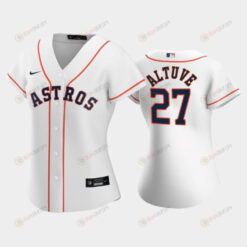 Astros 27 Jose Altuve White Women's Home Jersey Jersey