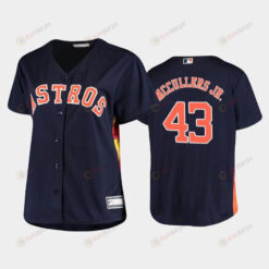 Astros 43 Lance McCullers Jr Navy Women's Plus Size Jersey Jersey