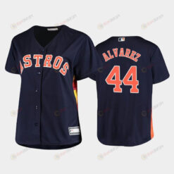 Astros 44 Yordan Alvarez Navy Women's Plus Size Jersey Jersey