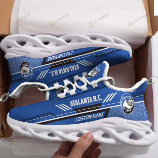 Atalanta B.C Logo Custom Name Pattern 3D Max Soul Sneaker Shoes