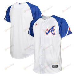 Atlanta Braves 2023 City Connect Youth Jersey - White