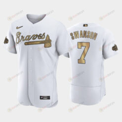 Atlanta Braves 7 Dansby Swanson 2022-23 All-Star Game White Jersey