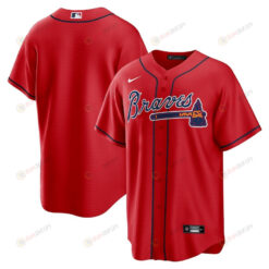 Atlanta Braves Alternate Team Men Jersey - Red