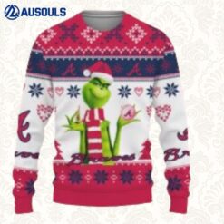 Atlanta Braves Baseball American Grinch Christmas Ugly Sweaters For Men Women Unisex