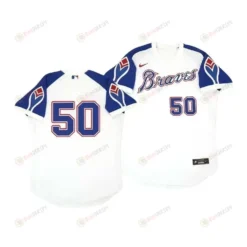 Atlanta Braves Charlie Morton 50 Cooperstown White Throwback Home Jersey