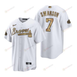 Atlanta Braves Dansby Swanson White 2022-23 All-Star Game Jersey
