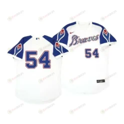 Atlanta Braves Max Fried 54 Cooperstown White Throwback Home Jersey