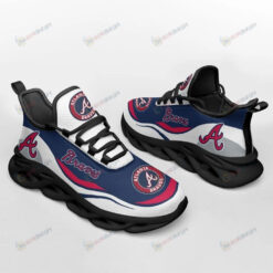 Atlanta Braves Team Logo 3D Max Soul Sneaker Shoes