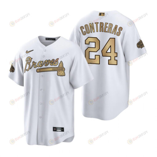 Atlanta Braves William Contreras White 2022-23 All-Star Game Jersey