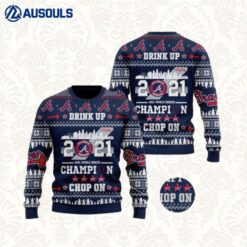 Atlanta Braves World Series Champions Ho Ho Ho Ugly Sweaters For Men Women Unisex