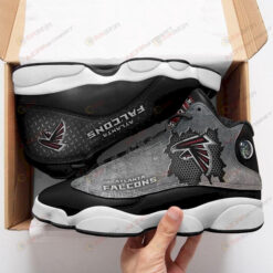 Atlanta Falcons Air Jordan 13 Shoes Sneakers In Black