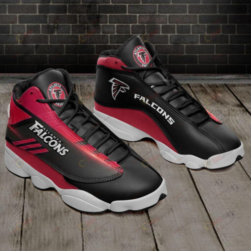 Atlanta Falcons Air Jordan 13 Shoes Sneakers In Red And Black