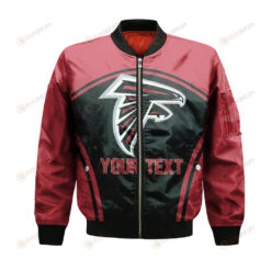 Atlanta Falcons Bomber Jacket 3D Printed Custom Text And Number Curve Style Sport