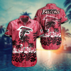 Atlanta Falcons Coconut Tree ??3D Printed Hawaiian Shirt